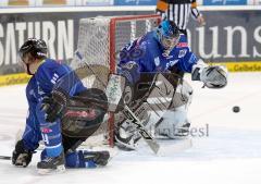 DEL - ERC Ingolstadt - Hannover - 1:4. Dustin Haloschan wird ins Tor eingewechselt