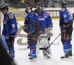 DEL - ERC Ingolstadt - Frankfurt Lions - Playoff - Das Team geht erschöpft vom Eis