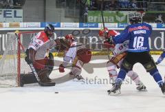 DEL - ERC Ingolstadt - Hannover - 1:4 - Michael Waginger im Kampf um den Puck