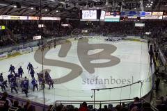 DEL - ERC Ingolstadt - Frankfurt Lions - Playoff - Saturn Arena in den Playoffs ausverkauft Fans Jubel Spruchband