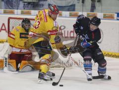 DEL - ERC Ingolstadt - DEG Düsseldorf - Christoph Gawlik und Jason Holland