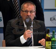DEL - ERC Ingolstadt - Hannover Scorpions 7:2 - Rudi Hofweber Pressekonferenz