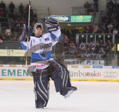 DEL - ERC Ingolstadt - Hamburg Freezers 1:0 - Shotout für Ian Gordon bedankt sich bei Fans