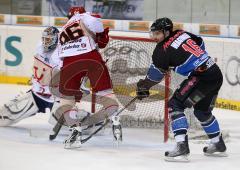 DEL - ERC Ingolstadt - Hannover Scorpions - Michel Waginger gefährlich am Tor