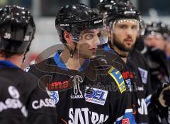 DEL - ERC Ingolstadt - Adler Mannheim - Peter Schaefer nach dem Spiel mit blutigem Mund