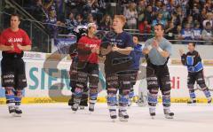 DEL - ERC Ingolstadt - Hannover Scorpions 7:2 - Feiern mit den fans Ehrenrunde