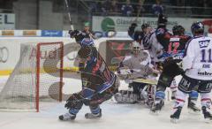 DEL - ERC Ingolstadt - Adler Mannheim - 2:3 durch Matt Hussey, Tim Hambly reisst die Arme hoch