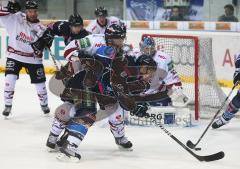 DEL - ERC Ingolstadt - Kölner Haie - Kampf am Tor Christoph Gawlik