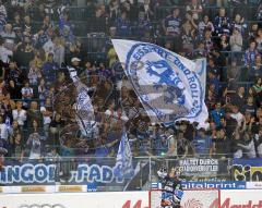 Vorbereitung - ERC Ingolstadt - Zagreb 7:4 - Fans Fahnen Ian Gordon