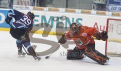 DEL - ERC Ingolstadt - Wolfsburg - Thomas Greilinger im Alleingang Tor zum 2:0