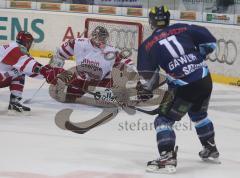 ERC Ingolstadt - Kölner Haie - Christoph Gawlik Tor Jubel