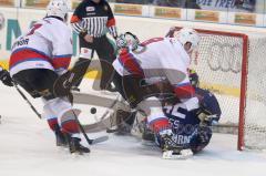 DEL - ERC Ingolstadt - Nürnberg Ice Tigers - Jared Ross fliegt ins Tor