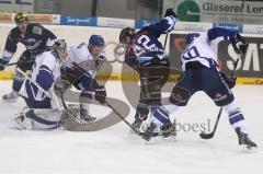 DEL - ERC Ingolstadt - Hamburg Freezers - Jared Ross vor dem Tor