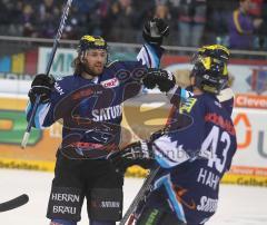 ERC Ingolstadt - Iserlohn Roosters - Tor Jubel Jeff Likens