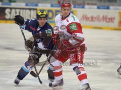 ERC Ingolstadt - Kölner Haie - Jared Ross und Felix Schütz