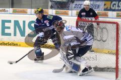 DEL - ERC Ingolstadt - Iserlohn Roosters - Jeremy Reich am Tor