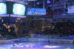 DEL - ERC Ingolstadt - Adler Mannheim - Leuchtstabaktion in der Arena Fans Choreographie