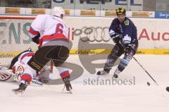 DEL - ERC Ingolstadt - Nürnberg Ice Tigers - Tyler Bouck vor dem Tor