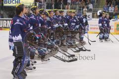 DEL - ERC Ingolstadt - Augsburger Panther 4:3 - Die Panther vor den Fans