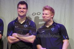 ERC Ingolstadt - Saisonabschlußfeier nach dem Ausscheiden im Halbfinale 2012 - Tyler Bouck und Christoph Gawlik