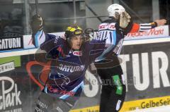 DEL - ERC Ingolstadt - Augsburg Panther - Jared Ross mit der Führung zm 3:1 Tor Jubel