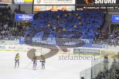 DEL - ERC Ingolstadt - Krefeld Pinguine - Choreographie Europa Cup Sterne Zuschauer Fans