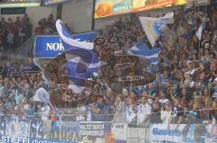 DEL - ERC Ingolstadt - Hannover Scorpions - 3:0 - Fans Fahnen Jubel