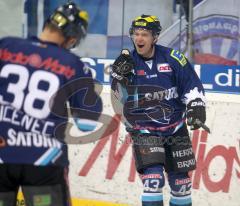 DEL - ERC Ingolstadt - Eisbären Berlin 4:5 n.P. - Tor Derek Hahn Fans Jubel