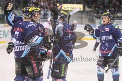 DEL - ERC Ingolstadt - Nürnberg Ice Tigers - Tor für Michel Periard Jubel 2:3