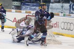 DEL - ERC Ingolstadt - Hamburg Freezers - Tor Michel Periard 1:0 Jubel