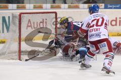 DEL - ERC Ingolstadt - Augsburg Panther - Jared Ross mit der Führung zm 3:1 Tor Jubel