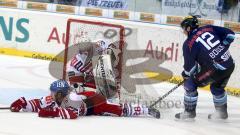 DEL - ERC Ingolstadt - Augsburger Panther 4:3 - Tyler Bouck am Tor