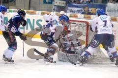 DEL - ERC Ingolstadt - Adler Mannheim - Playoff - 3.Halbfinale - Luciano Aquino am Tor