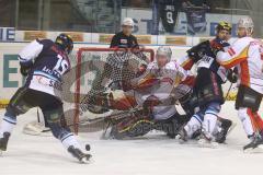 DEL - ERC Ingolstadt - DEG Metro Stars - Playoff 3 - Chance für Joe Motzko und schlägt am Puck vorbei