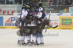 DEL - ERC Ingolstadt - DEG Metro Stars - Playoff 3 - Tor 1:0 für Ingolstadt durch Thomas Greilinger Jubel