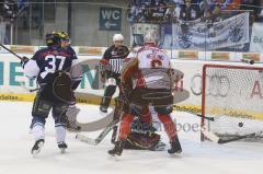 DEL - ERC Ingolstadt - DEG Metro Stars - Playoff 3 - Tor 1:0 für Ingolstadt durch Thomas Greilinger