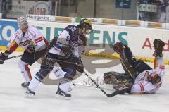 DEL - ERC Ingolstadt - DEG Metro Stars - Playoff 3 - Jeff Likens vor dem Tor