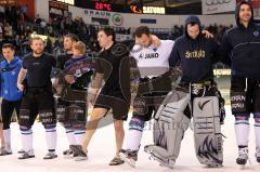 DEL - ERC Ingolstadt - DEG Metro Stars Düsseldorf - Playoff - Sieg, Einzug ins Halbfinale Jubel mit den Fans