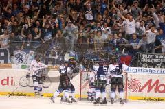 DEL - ERC Ingolstadt - Adler Mannheim - Playoff - 1.Halbfinale - Anschlußtreffer des ERCI, Fans Jubel Petr Fical