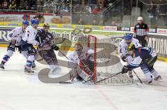 DEL - ERC Ingolstadt - Adler Mannheim - Playoff - 3.Halbfinale-Kris Sparre mit Bauerntrick