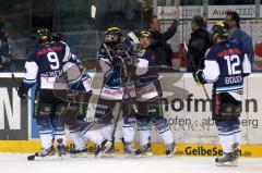 DEL - ERC Ingolstadt - DEG Metro Stars Düsseldorf - Playoff - Das 4:2 durch Rick Girard, Jubel Tor