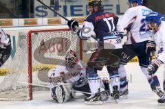 DEL - ERC Ingolstadt - Adler Mannheim - Playoff - 1.Halbfinale - Jeremy Reich verpasst das Tor