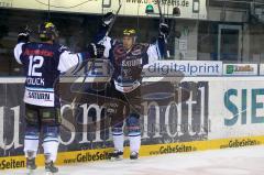 DEL - ERC Ingolstadt - DEG Metro Stars Düsseldorf - Playoff - Rick Girard jubelt zum 1:2