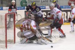 DEL - ERC Ingolstadt - DEG Düsseldorf Metro Stars . Playoff - Viertelfinale - Michael Waginger vor dem Tor