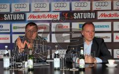 Rudi Hofweber und Jim Boni bei der Pressekonferenz zur European Trophy 2010