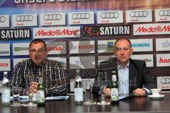 Rudi Hofweber und Jim Boni bei der Pressekonferenz zur European Trophy 2010