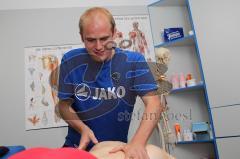 Testspiel - ERC Ingolstadt - Adler Mannheim 2:3 - Andre Kreidler Physio