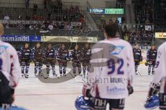 Testspiel - ERC Ingolstadt - Adler Mannheim 2:3 - Schweigeminute für Robert Dietrich