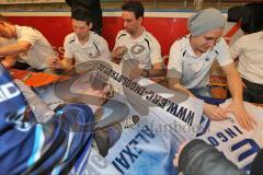 ERC Ingolstadt - Saisonabschlußfeier - Saturn Arena 2013 - Autogrammschreiben mit Patrick Hager, Derek Dinger und Jean-Francois Boucher