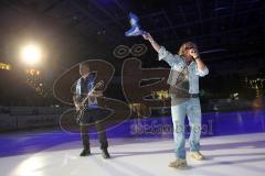 European Trophy - ERc Ingolstadt - ZSC Lions Zürich - Bonfire präsentiert den neuen ERC Fan Song auf dem Eis